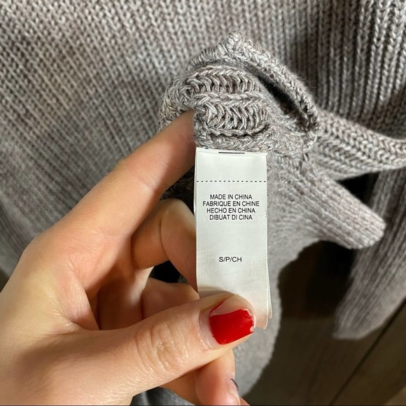 Lucky Brand Gray Knit long sleeve sweater women's size small - Picture 4 of 6